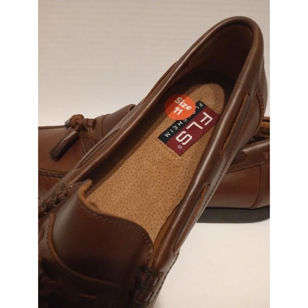 Florsheim FLS Men's Cognac Leather Tassel Dress Shoes Size 11 M Discontinued